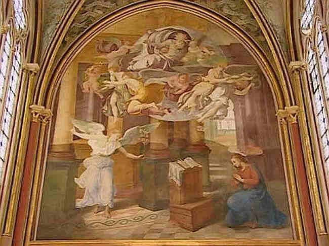 fresque du Primatice abbaye de Chaalis