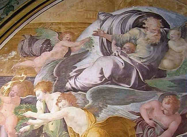 fresque du Primatice abbaye de Chaalis