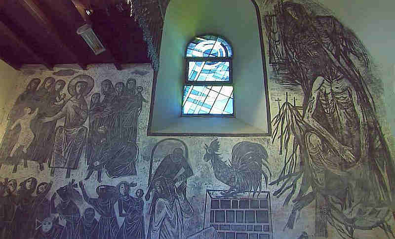 &eacute;glise St-Martin de jeantes, peinture Charles Eick