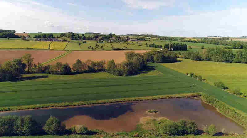 Paysage de la Thi&egrave;rache, dans l'Aisne