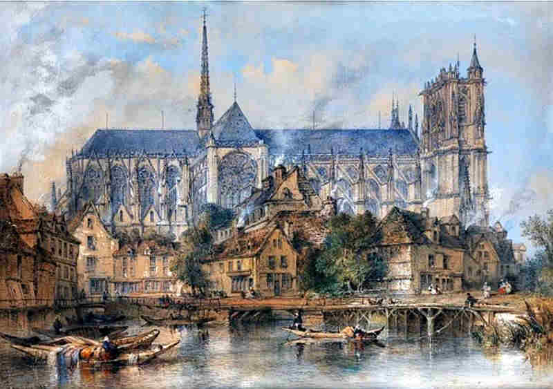 La cath&eacute;drale d'Amiens par Thomas Colman Dibdin