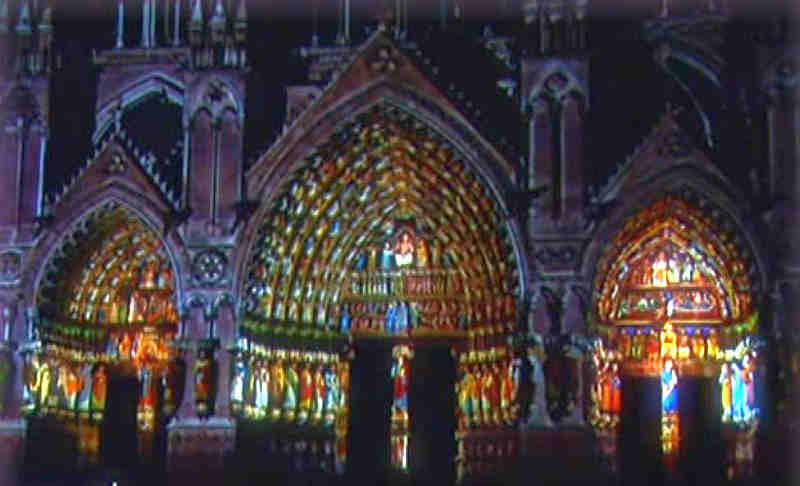 Illuminations cath&eacute;drale d'Amiens