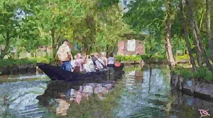 ballade sur les canaux des hortillonnages d'Amiens par Dan Kopel