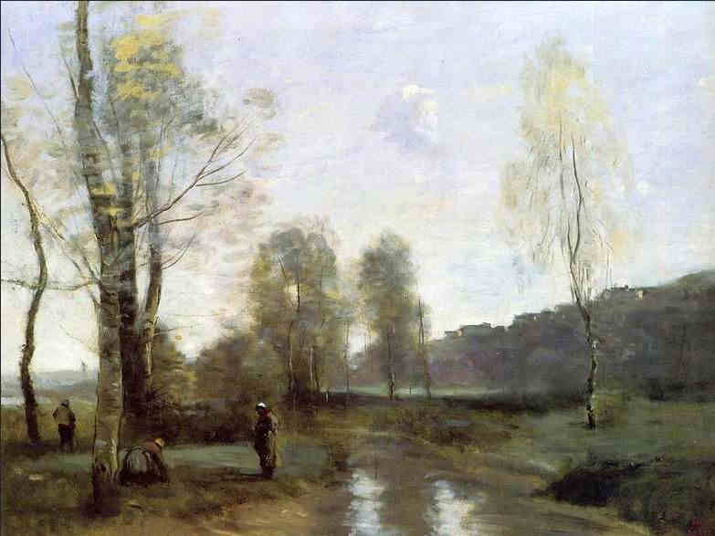 Canal en Picardie par Jean-Baptiste Corot