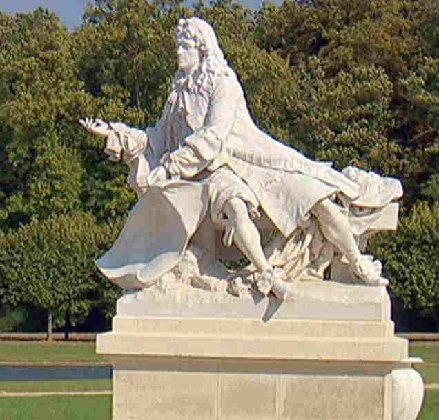 Statue d'Andr&eacute; Le N&ocirc;tre Chantilly