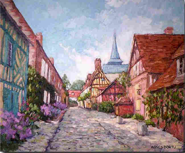 Rue Le Sidaner &agrave; Gerberoy par Agn&egrave;s Dortu