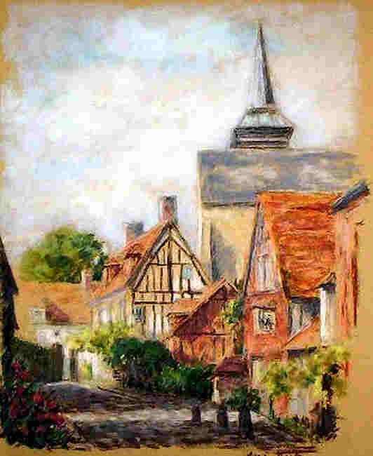 Rue Le Sidaner &agrave; Gerberoy par Agn&egrave;s Dortu