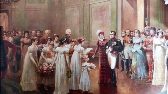 Arriv&eacute;e de Napol&eacute;on &agrave; Compi&egrave;gne par Raymond  Fournier-Sarlov&egrave;ze