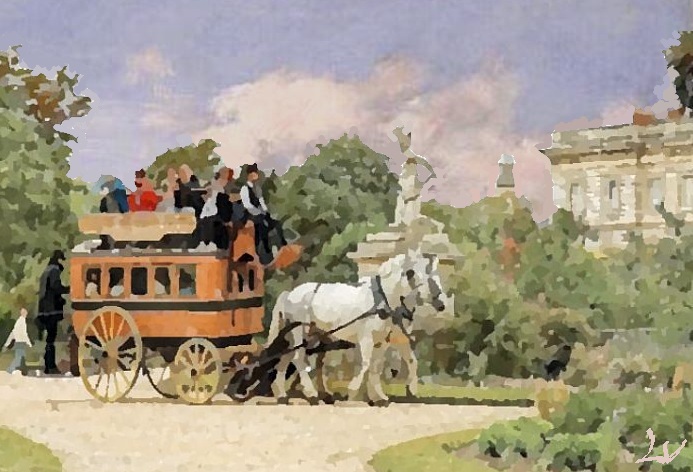 L'hippomobile du  Parc de Compi&egrave;gne par Laura Voolu