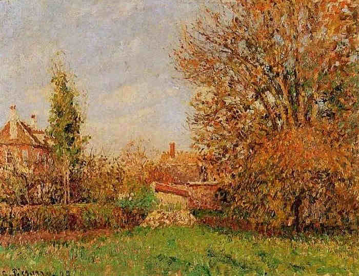 Automne &agrave; Eragny par Camille Pissaro