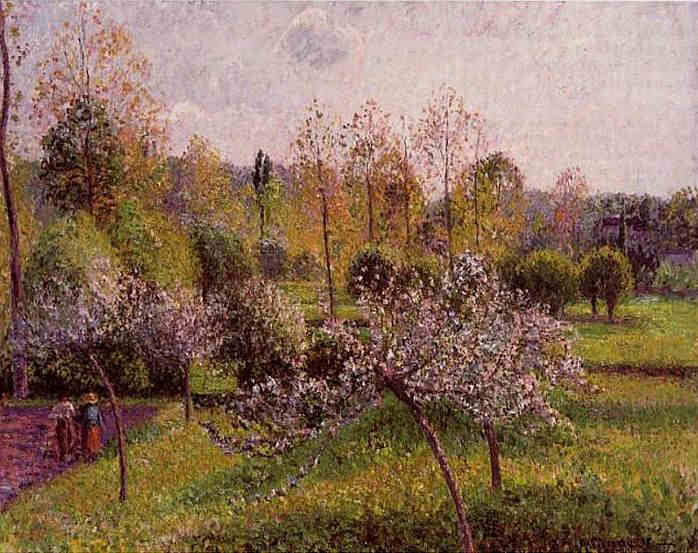 Pommiers en fleurs &agrave; Eragny par Camille Pissaro