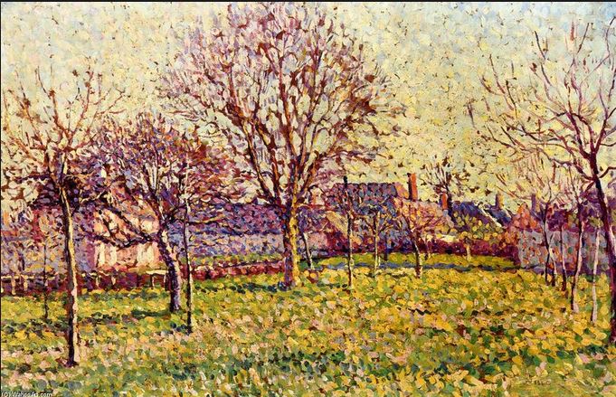 Verger &agrave; Eragny par Maximilien Luce
