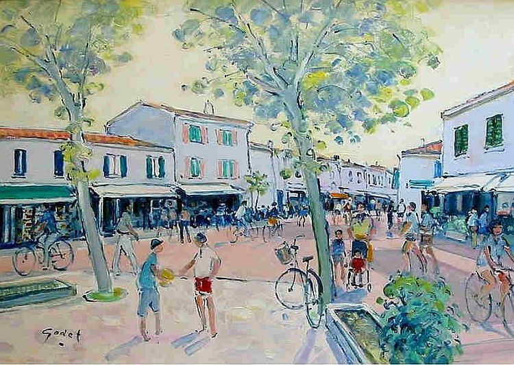 Animation &agrave; la Flotte-en-R&eacute; par Pierre Godet