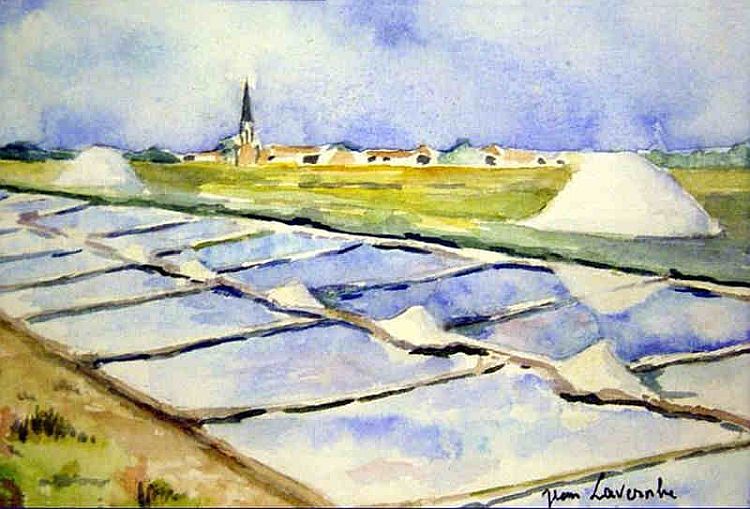 Marais salants d'Ars-en-R&eacute; par Jean Lavernhe