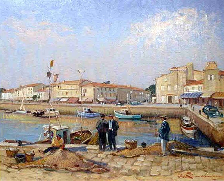 Port de St-Martin de r&eacute; par Martin Lindenau