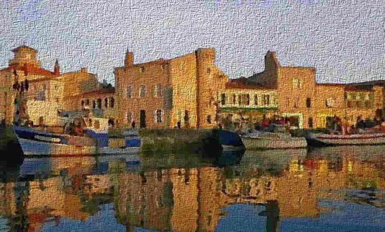 Bateaux &agrave;  quai dans le  port de St-Martin de R&eacute; par Dan Kopel