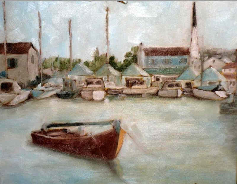 Barque  &agrave; Ars-en-R&eacute; par Georges Duval