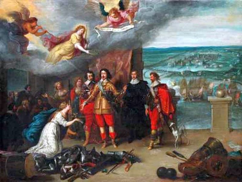 Louis XIII recevant les cl&eacute;s de La Rochelle 