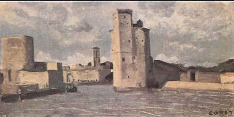  La Rochelle  par Camille Corot
