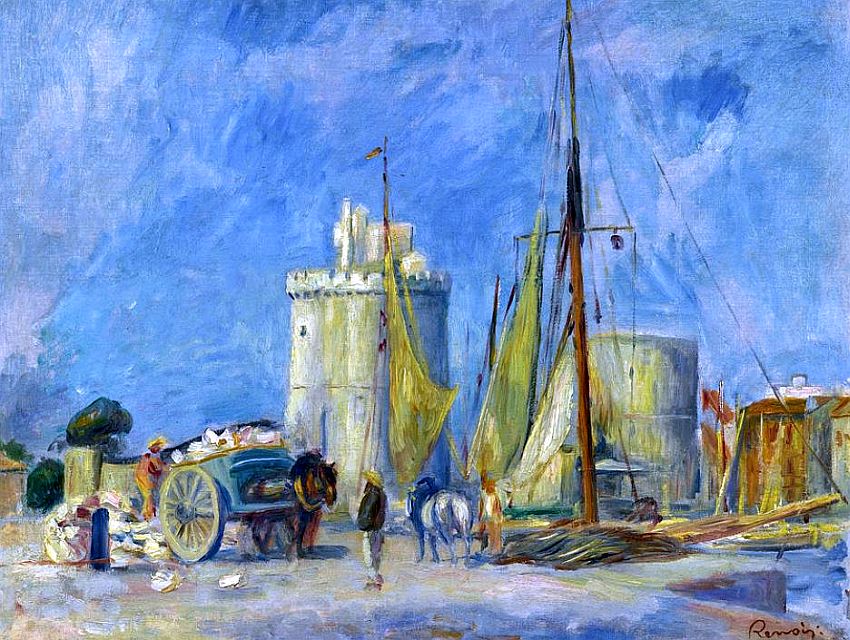 Quai de La Rochelle  par Pierre Auguste Renoir