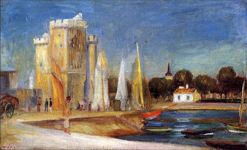 Port de  La Rochelle  par Pierre Auguste Renoir