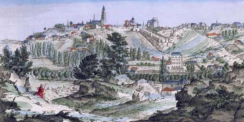 Vue d'Angouleme par Abos de Binanville