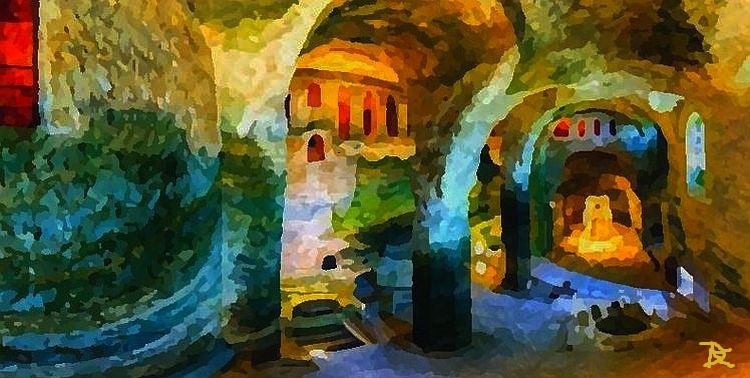 Aubeterre sur Dronne, &eacute;glise monolithe par  Dan Kopel