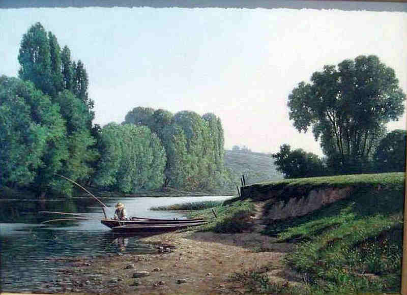 la Charente, matin&eacute;e en juin par Gaston Ollivier