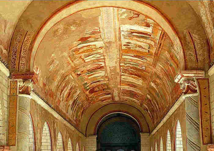 Christ en majest&eacute; autel abbatiale Saint-Savin