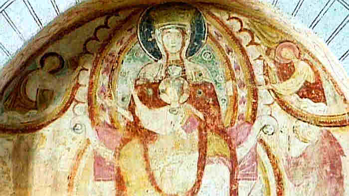 Vierge &agrave; l'Enfant abbatiale Saint-Savin
