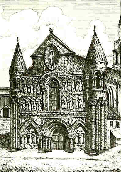 Notre-Dame de Poitiers  gravure