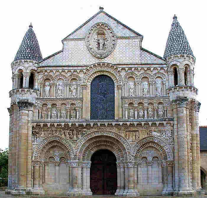 Fa&ccedil;ade de Notre-Dame de Poitiers