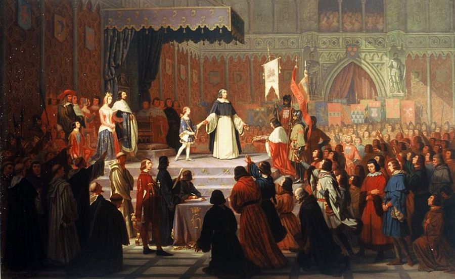 Abdication d'Humbert II par Alexandre Debelle