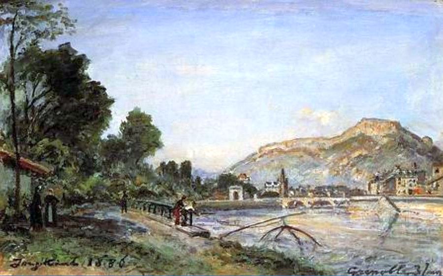 Berges de l'Is&egrave;re &agrave; Grenoble par  Jongkind