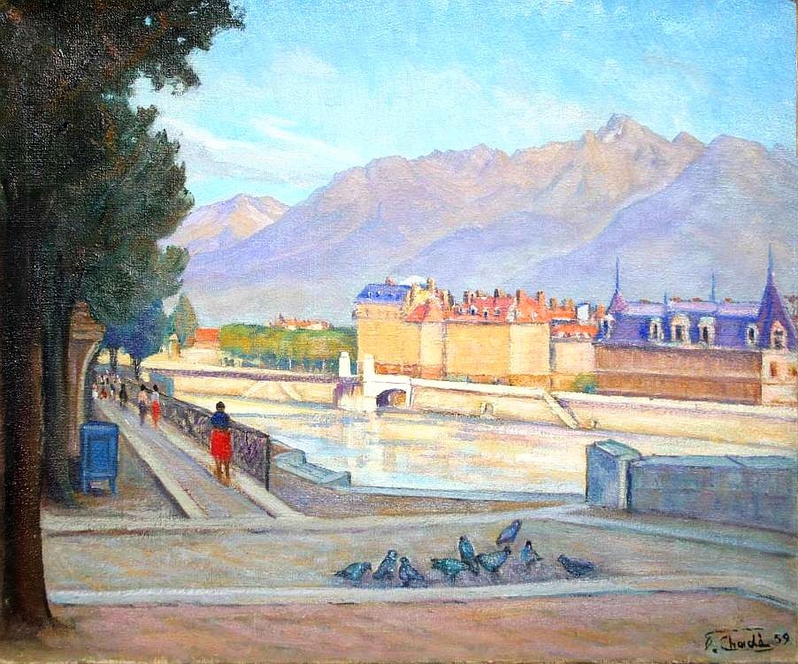 Quai  Belledonne &agrave; Grenoble par Florent Chad&eacute;