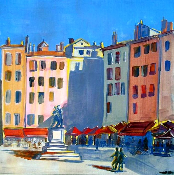 La  place St-Andr&eacute; &agrave; Grenoble par V&eacute;ronique Ianeselli