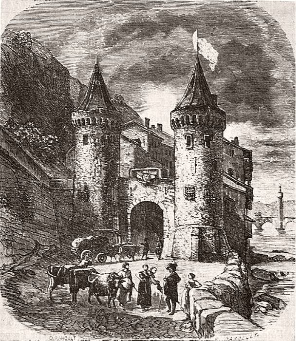 Porte Perri&egrave;re au bord de l'Is&egrave;re, &agrave; Grenoble par Diodore Rahoult