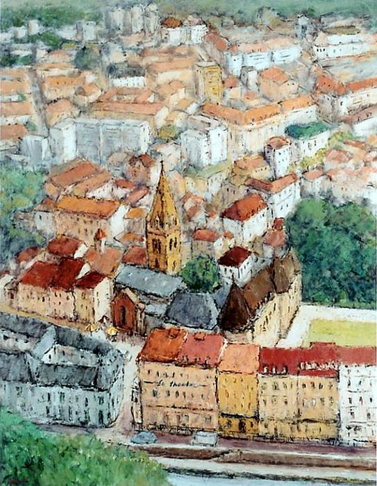 Vue de Grenoble depuis la Bastille par katsuati  Sato