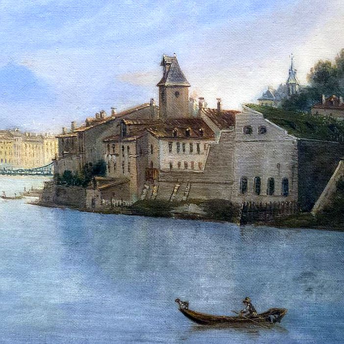 Vue de Grenoble, d&eacute;tail par  Jules Gu&eacute;dy