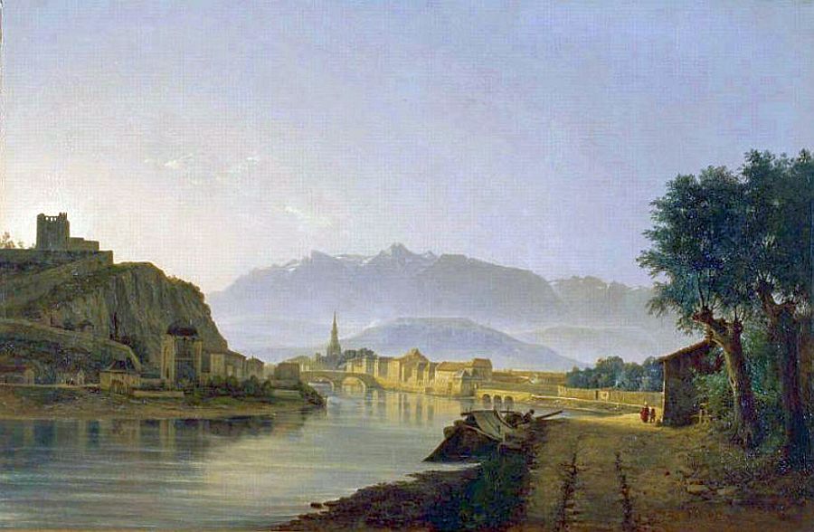 Vue de l'Is&egrave;re et de Grenoble par jean Achard