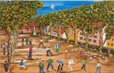 Joueurs de boules Chantal Sellan
