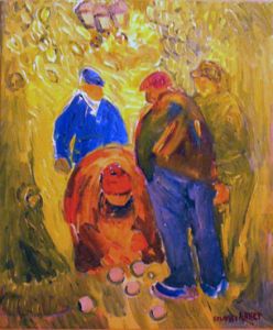 Joueurs de boules  Georges Flanet