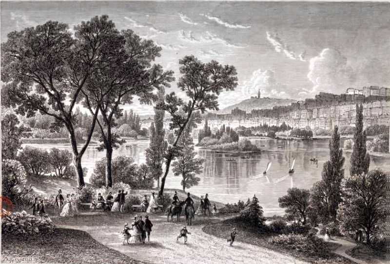 Lyon, quaie de Saone et promatiale St-Jean par Laurent Laloge