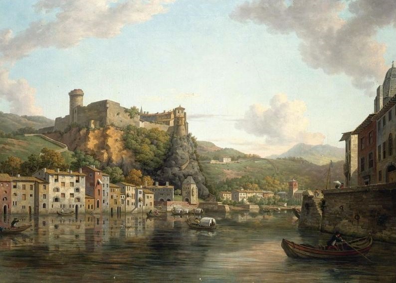 Lyon, quaie de Saone et promatiale St-Jean par Laurent Laloge
