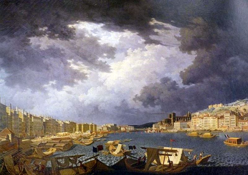 Lyon, quaie de Saone et promatiale St-Jean par Laurent Laloge