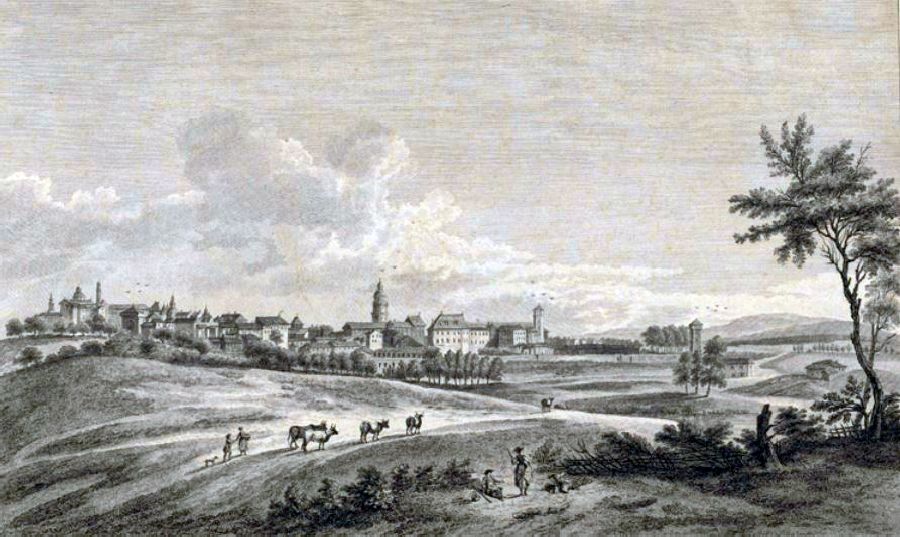 Vue Bourg-en-Bresse 1773