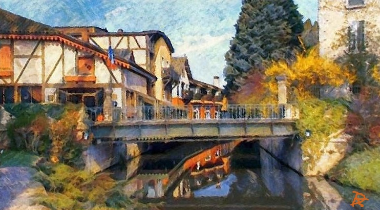 Bord de Veyle &agrave; Vonnas par Dan Kopek