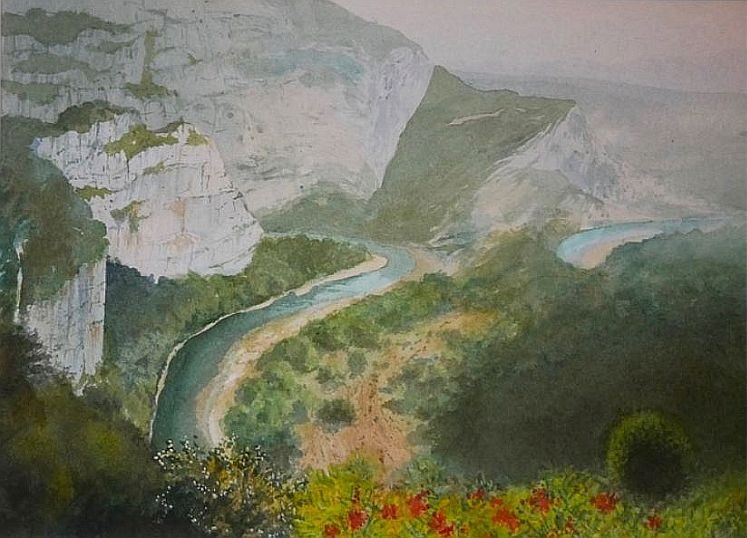 Ardeche canyon by Stephen Lumby