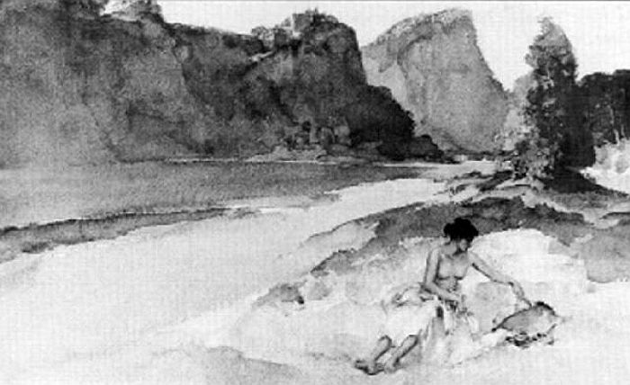 Ardeche Canyon by sor William Russell Flint