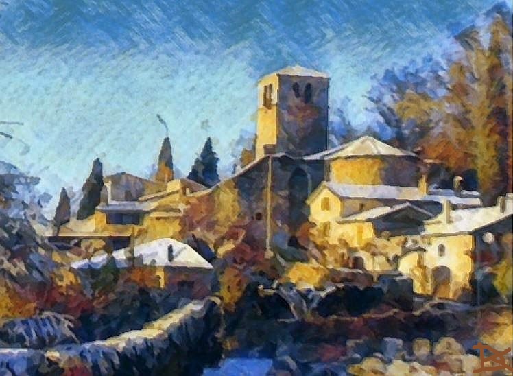 B&eacute;gude de Mazunc  sous la neige